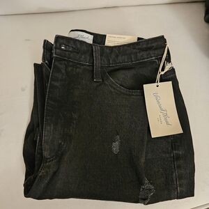 NEW Universal Thread Black Curvy Vintage Straight Leg Jeans